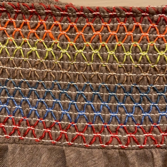 26. Soluna Swim Smocked Cover-up Skirt in Brown - Picture 3 of 9